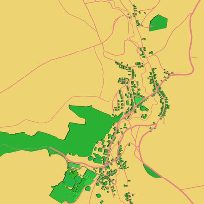 COLOURED ROAD MAP OF SIBIU, ROMANIA BY MAPBAKES