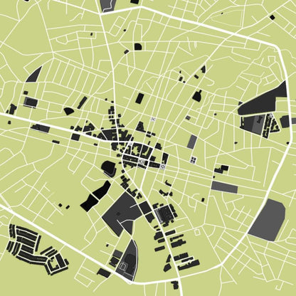 COLOURED ROAD MAP OF CHITRE, PANAMA BY MAPBAKES