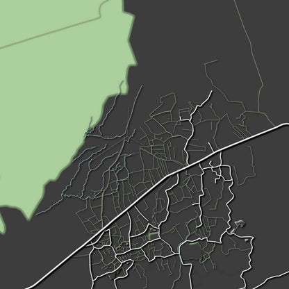 COLOURED ROAD MAP OF EL GOUNA, EGYPT BY MAPBAKES