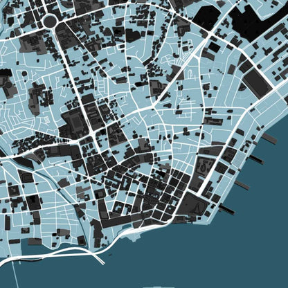 COLOURED ROAD MAP OF CEBU CITY, PHILIPPINES BY MAPBAKES