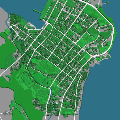 COLOURED ROAD MAP OF TACLOBAN, PHILIPPINES BY MAPBAKES