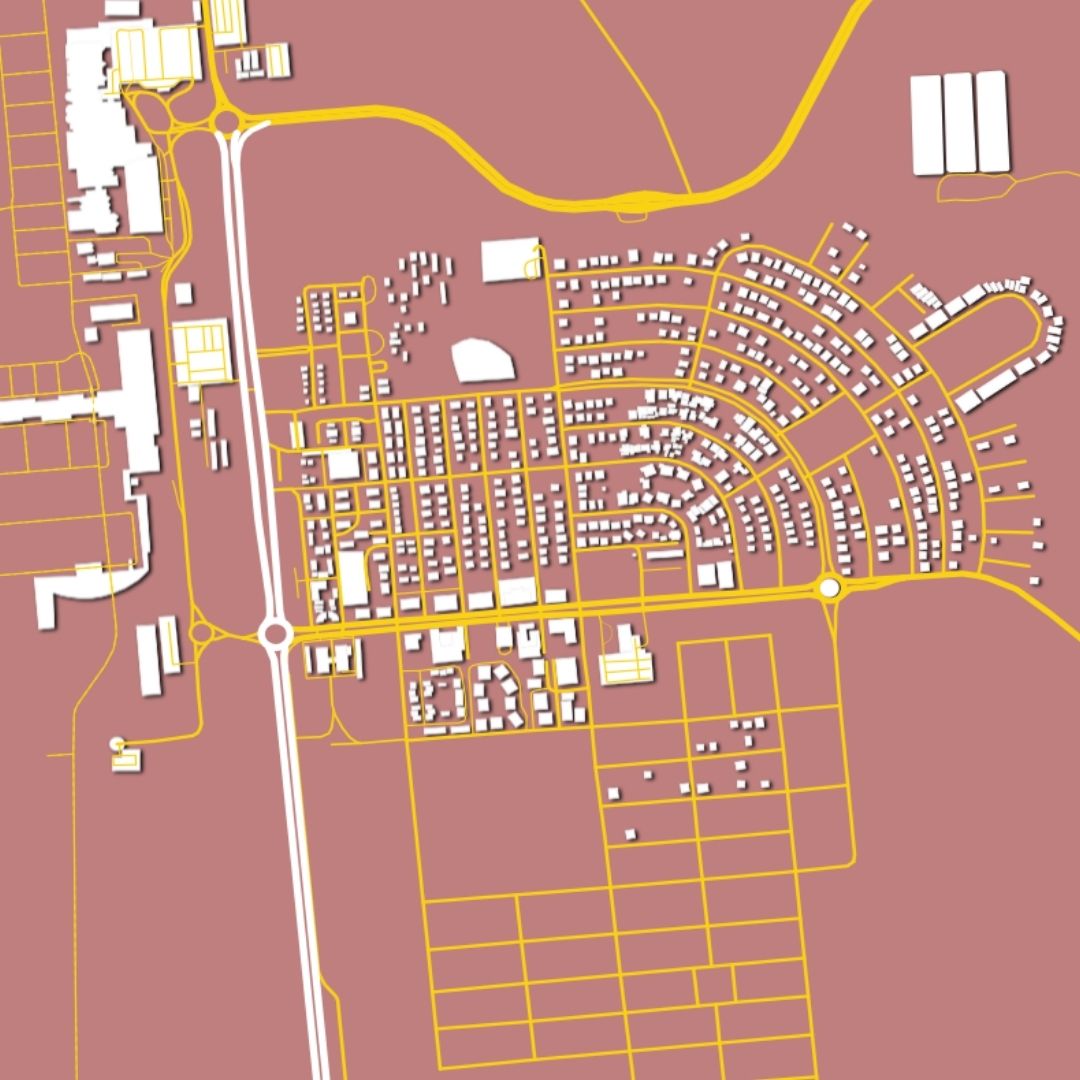 COLOURED ROAD MAP OF PUNTA CANA, DOMINICAN REPUBLIC BY MAPBAKES