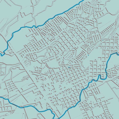 COLOURED ROAD MAP OF LIBERIA, COSTA RICA BY MAPBAKES