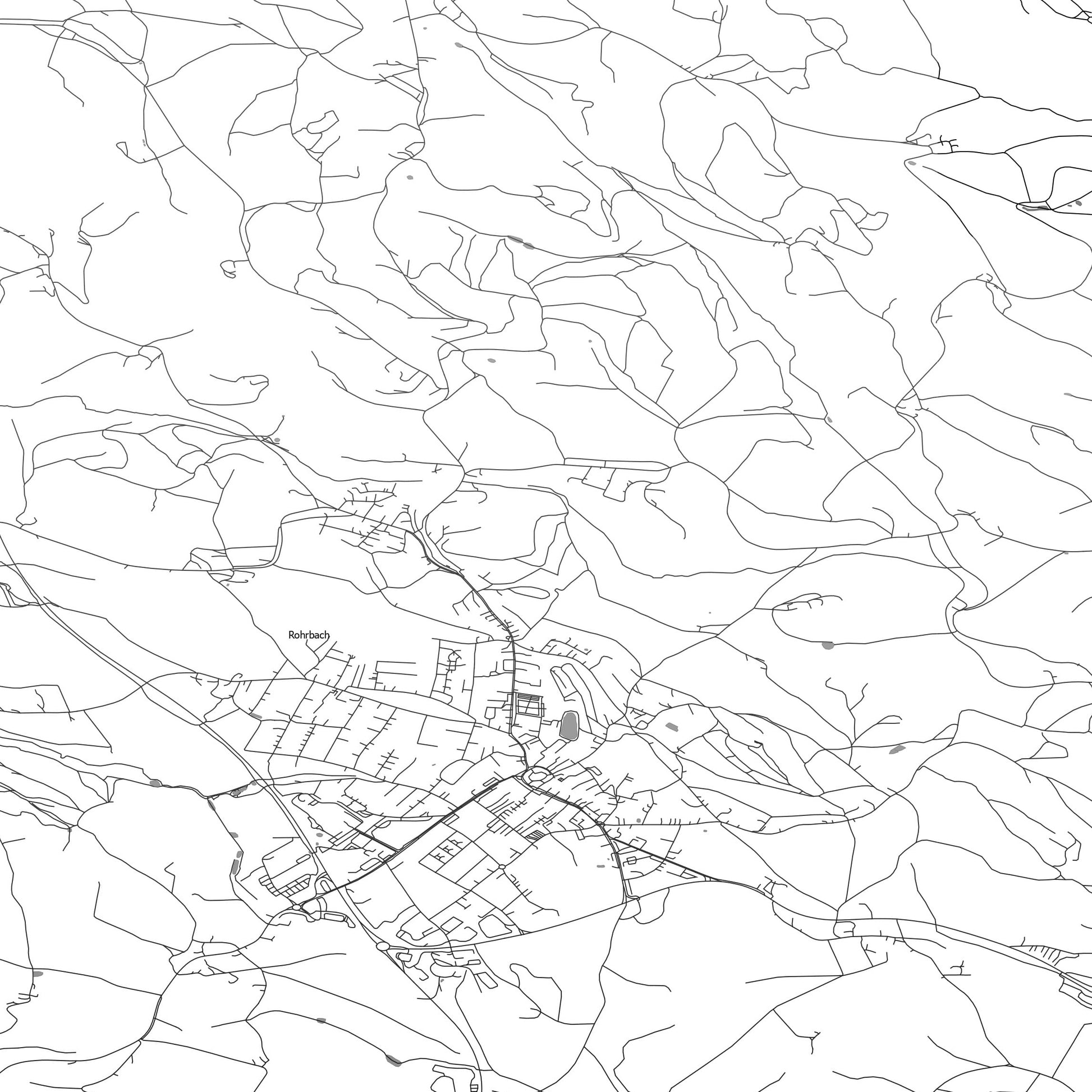 ROAD MAP OF ROHRBACH, AUSTRIA BY MAPBAKES