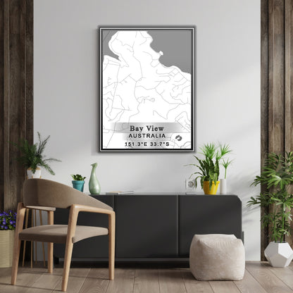 ROAD MAP OF BAY VIEW, AUSTRALIA BY MAPBAKES