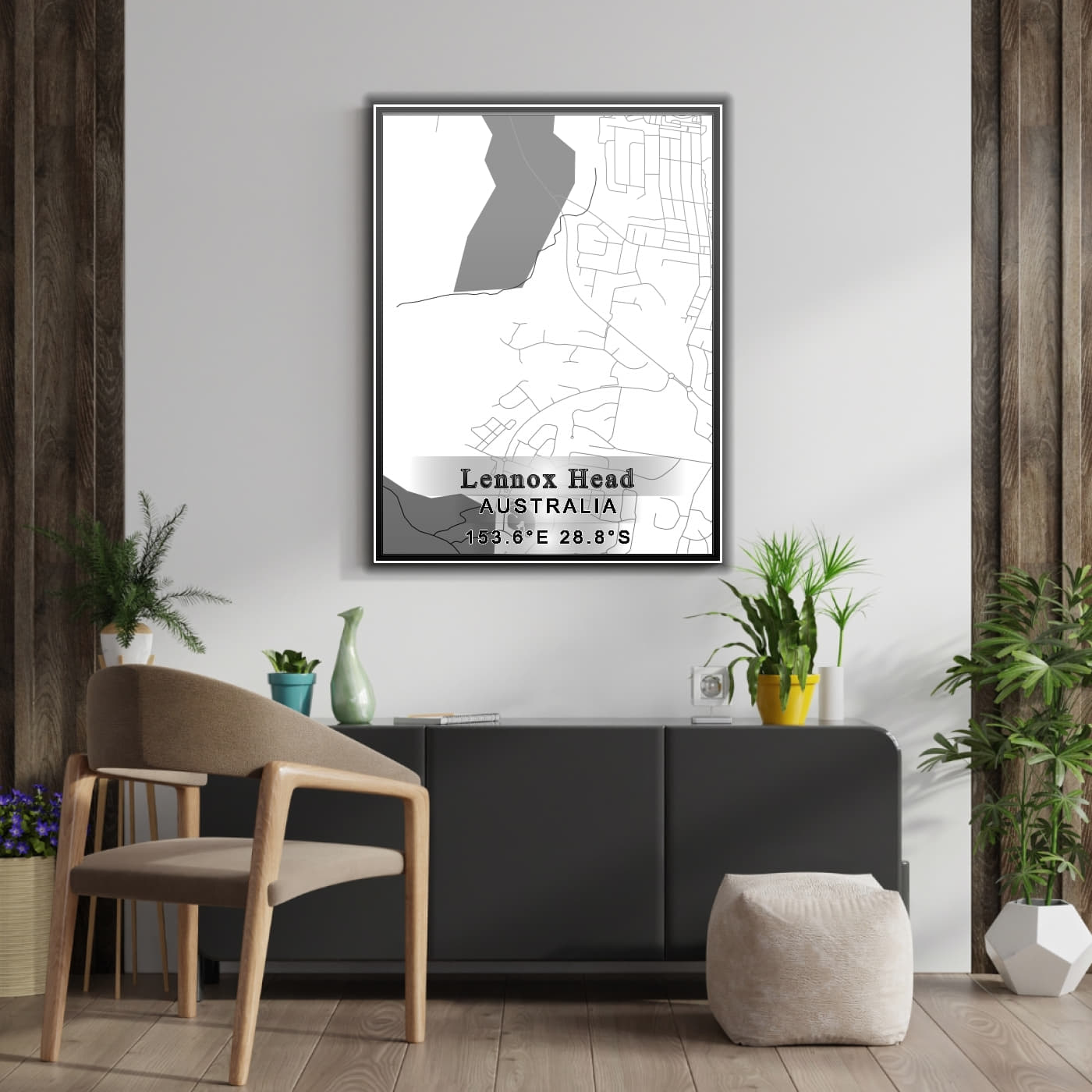 ROAD MAP OF LENNOX HEAD, AUSTRALIA BY MAPBAKES