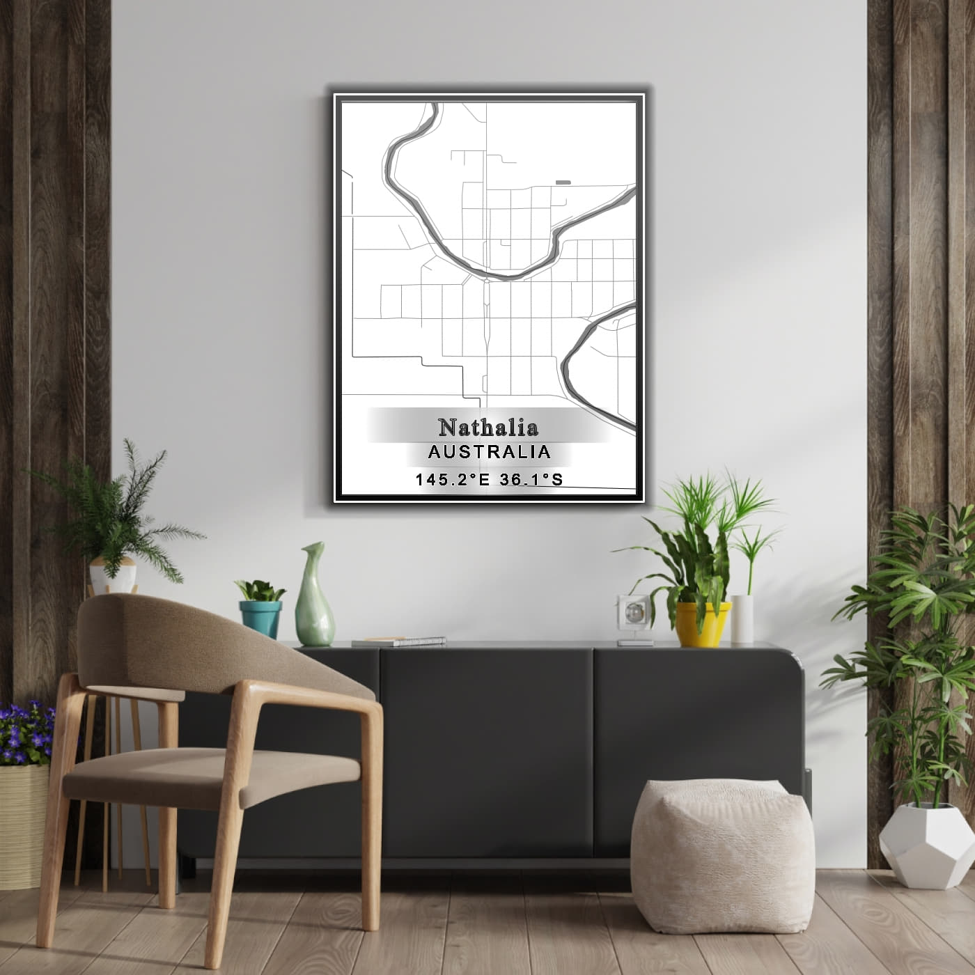 ROAD MAP OF NATHALIA, AUSTRALIA BY MAPBAKES