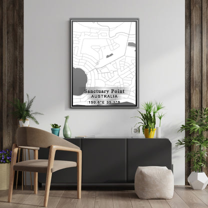ROAD MAP OF SANCTUARY POINT, AUSTRALIA BY MAPBAKES