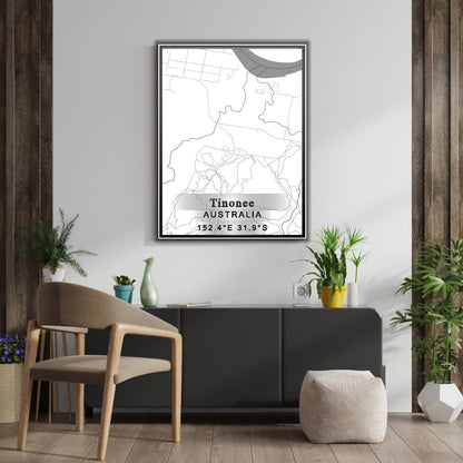 ROAD MAP OF TINONEE, AUSTRALIA BY MAPBAKES