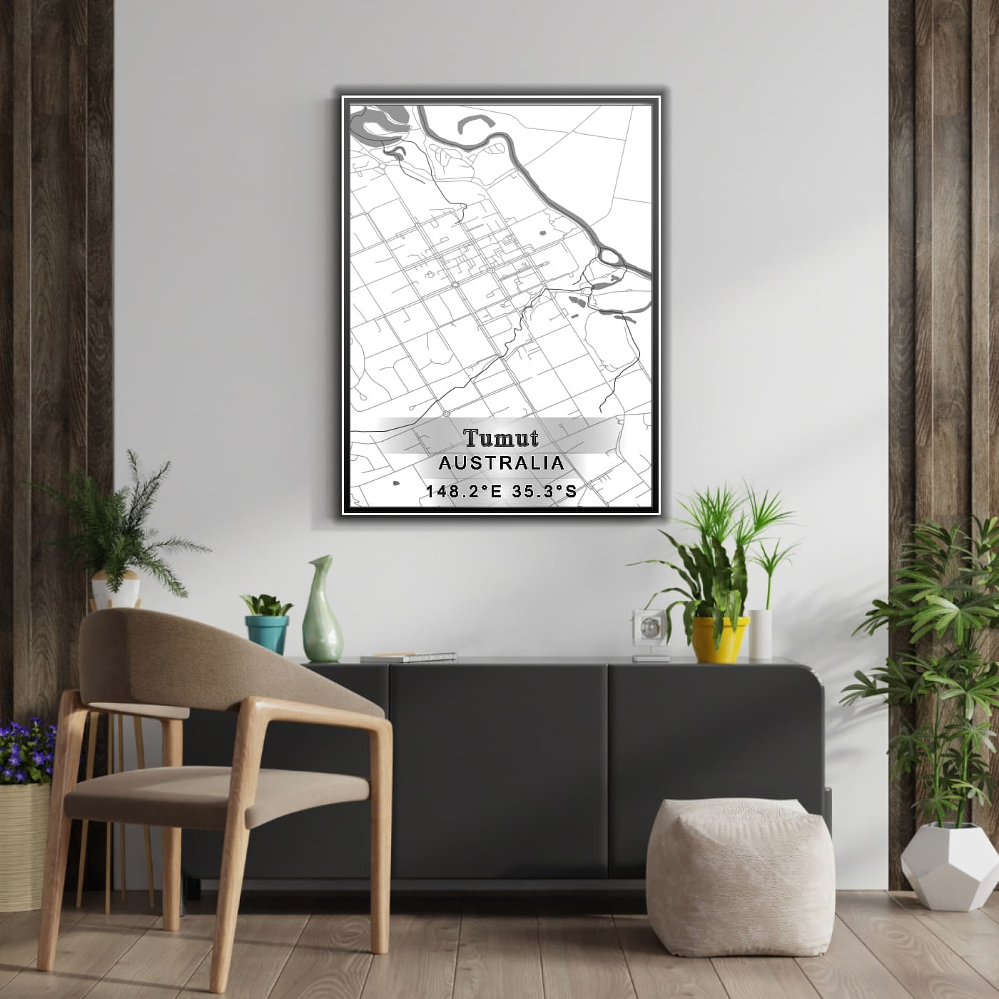 ROAD MAP OF TUMUT, AUSTRALIA BY MAPBAKES