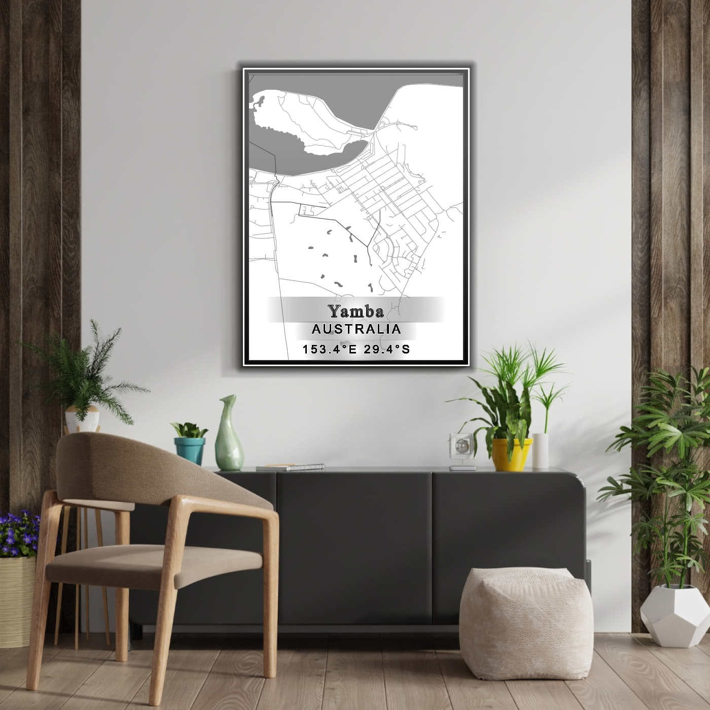 ROAD MAP OF YAMBA, AUSTRALIA BY MAPBAKES