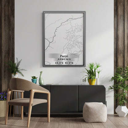 ROAD MAP OF PARPI, ARMENIA BY MAPBAKES