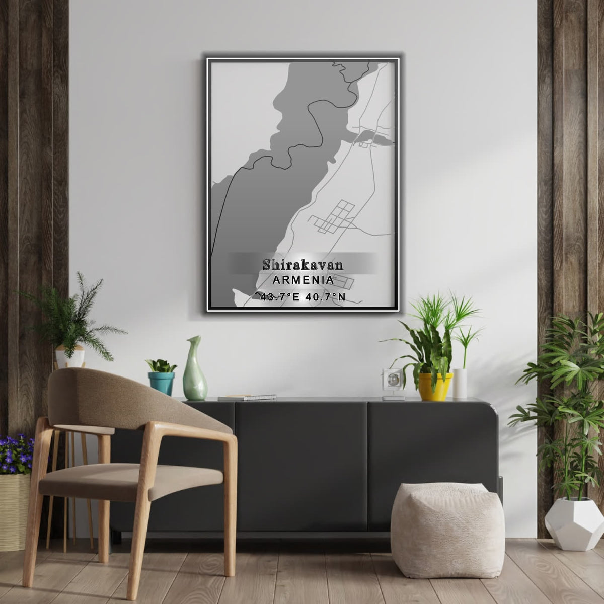 ROAD MAP OF SHIRAKAVAN, ARMENIA BY MAPBAKES