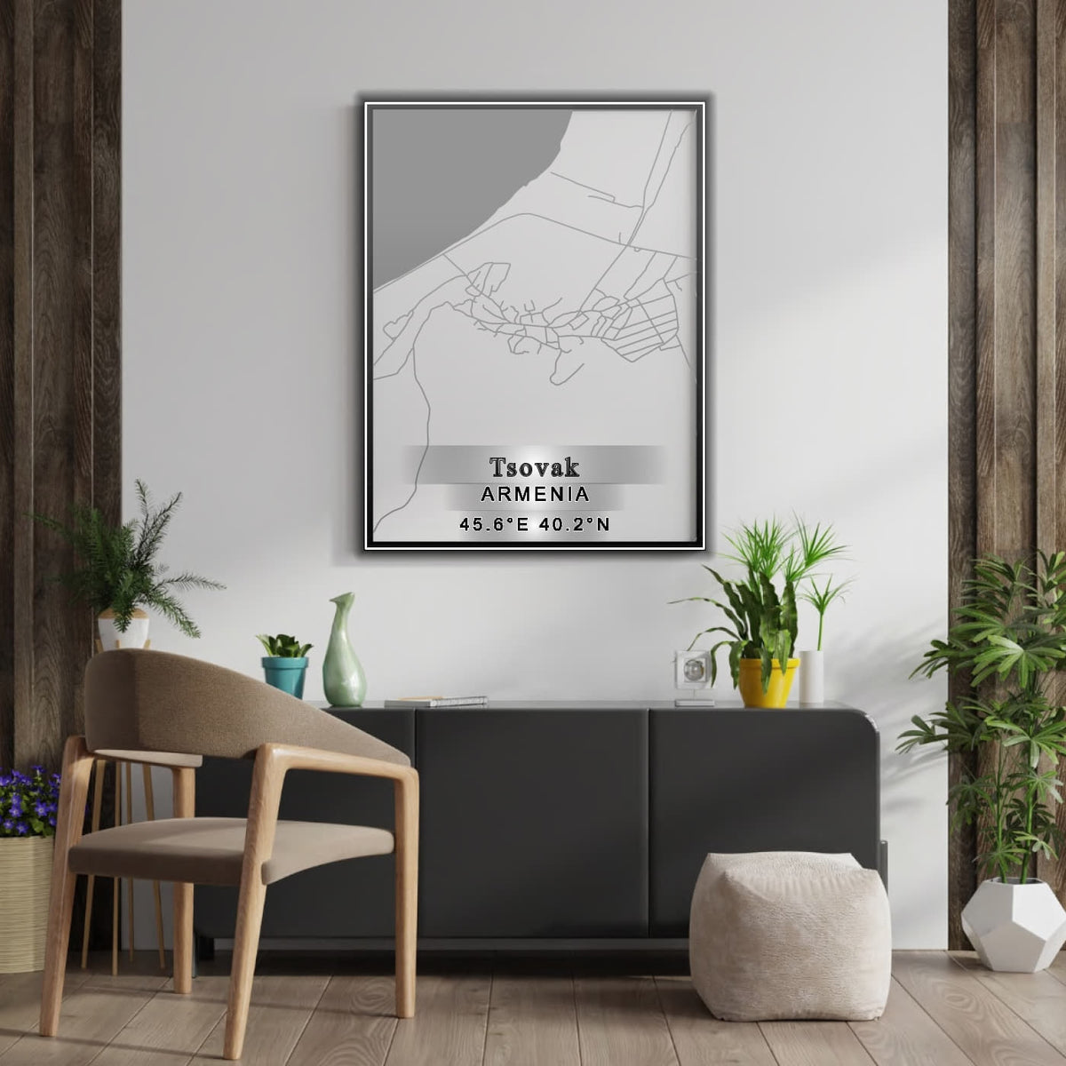 ROAD MAP OF TSOVAK, ARMENIA BY MAPBAKES