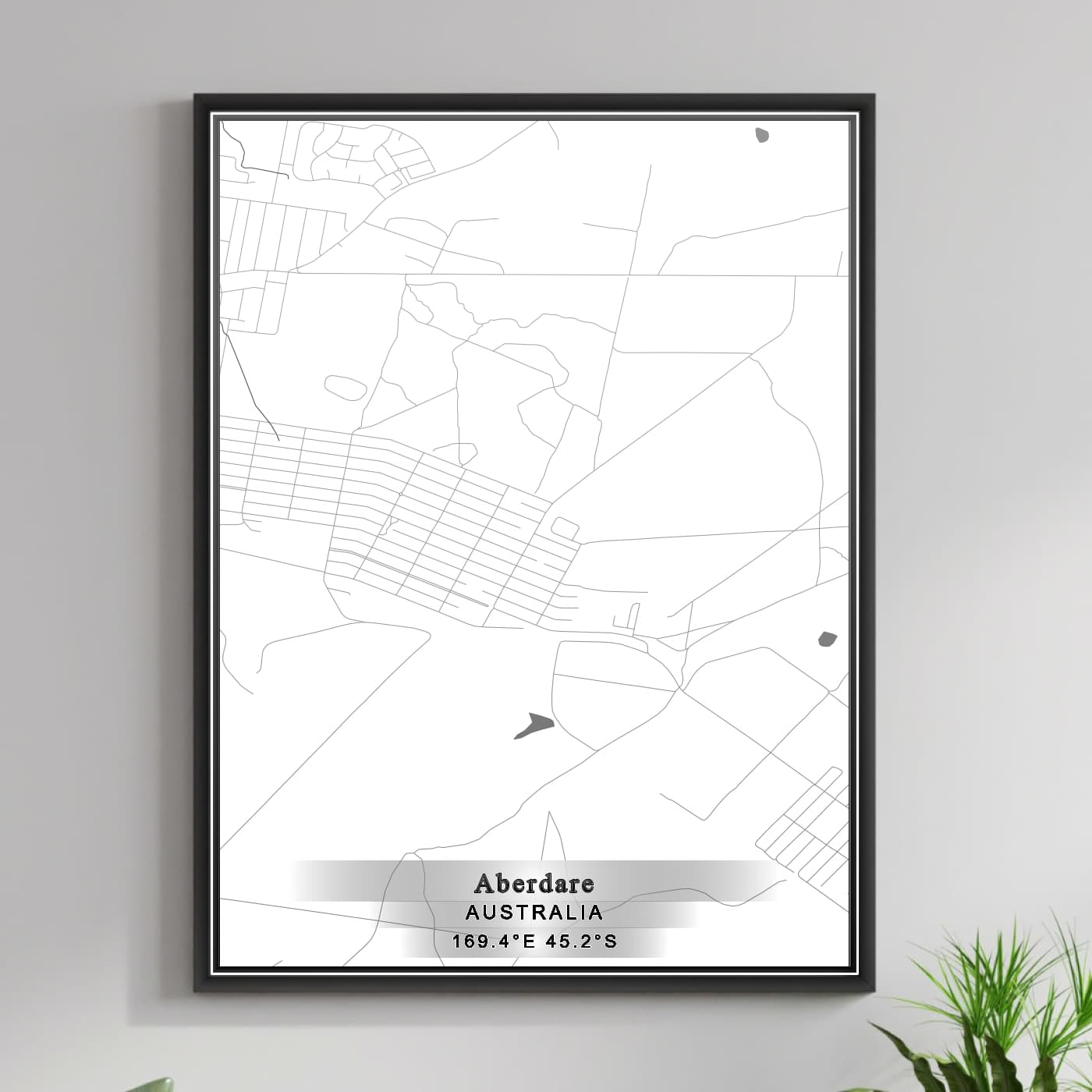 ROAD MAP OF ABERDARE, AUSTRALIA BY MAPBAKES