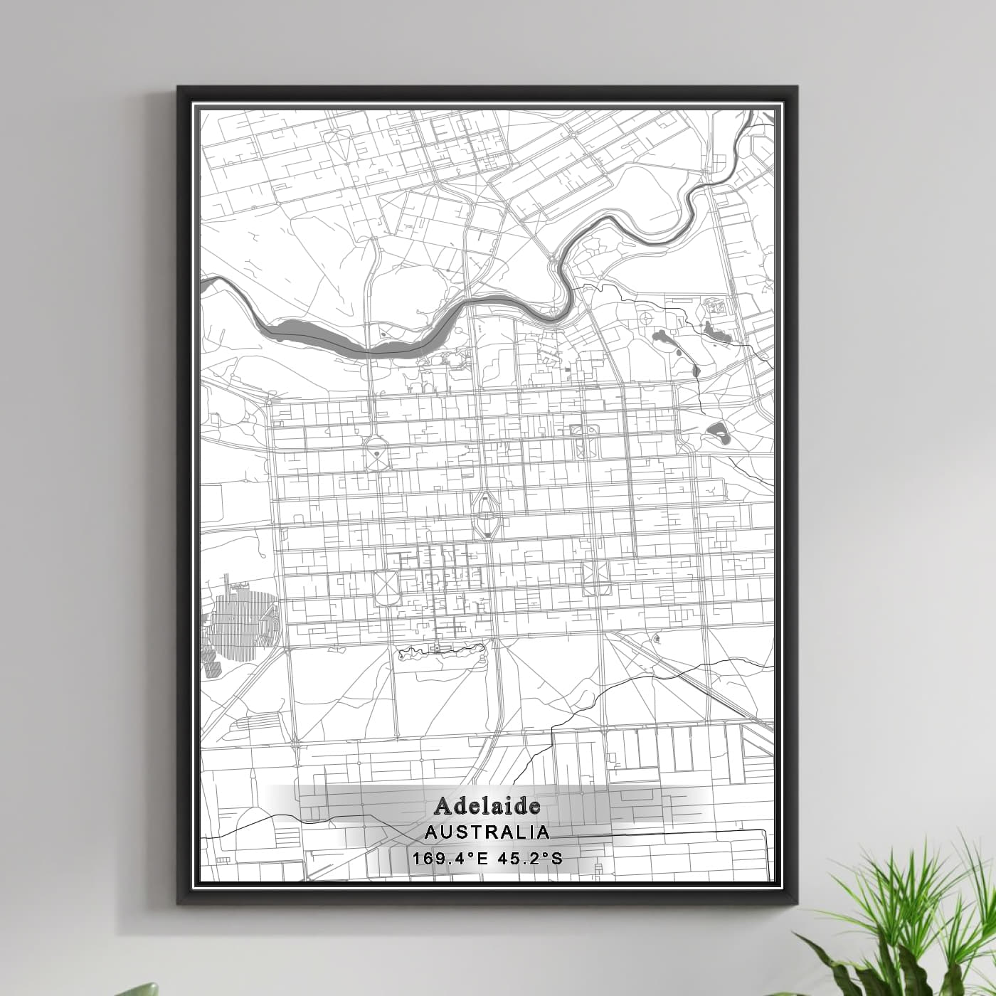 ROAD MAP OF ADELAIDE, AUSTRALIA BY MAPBAKES