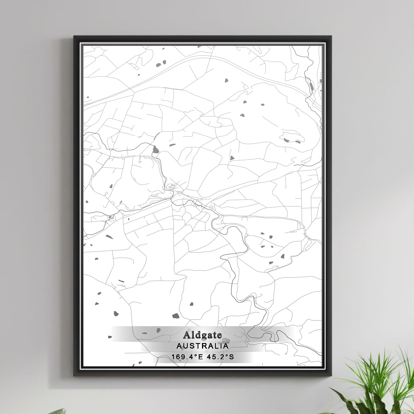 ROAD MAP OF ALDGATE, AUSTRALIA BY MAPBAKES