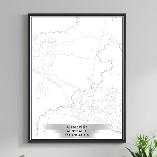 ROAD MAP OF ALSTONVILLE, AUSTRALIA BY MAPBAKES