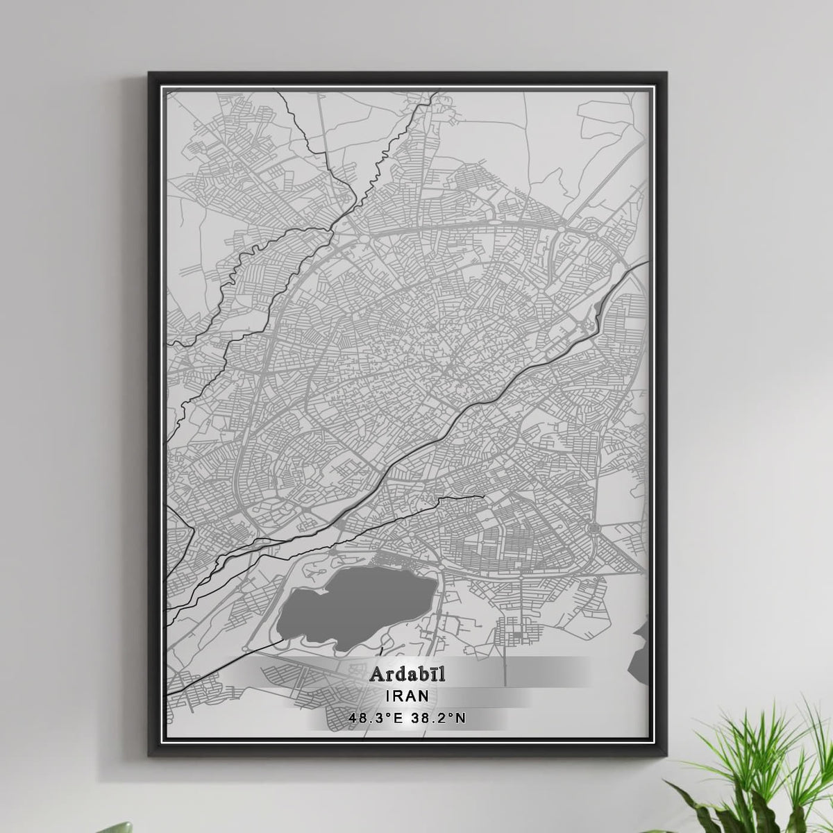 ROAD MAP OF ARDABIL, IRAN BY MAPBAKES