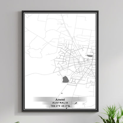 ROAD MAP OF ARARAT, AUSTRALIA BY MAPBAKES