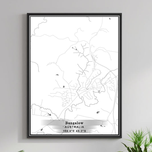 ROAD MAP OF BANGALOW, AUSTRALIA BY MAPBAKES