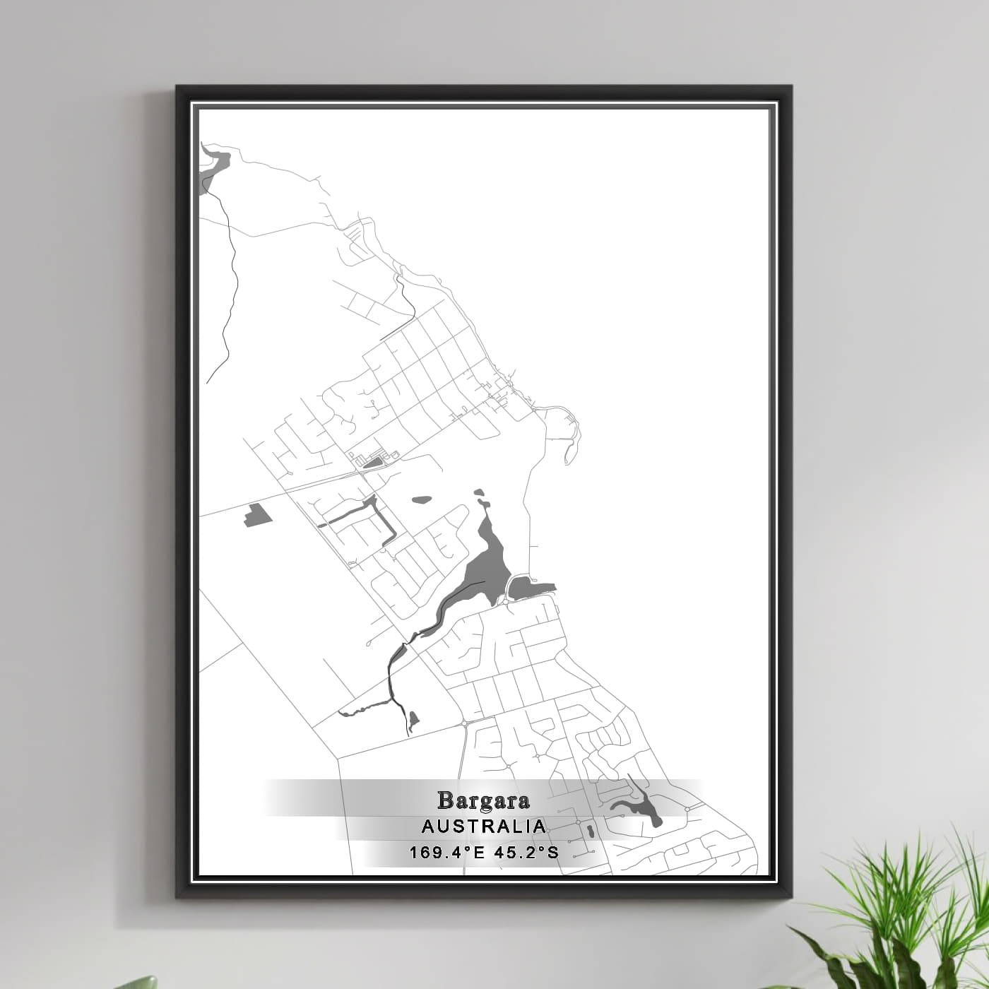 ROAD MAP OF BARGARA, AUSTRALIA BY MAPBAKES