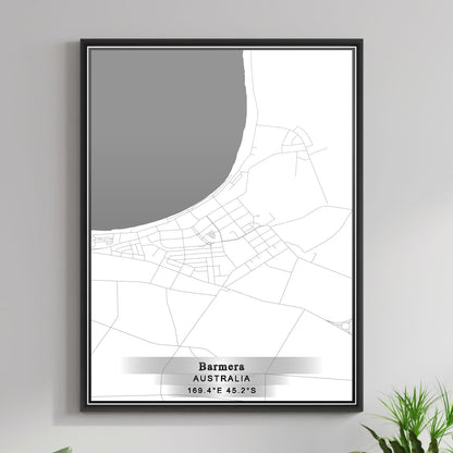 ROAD MAP OF BARMERA, AUSTRALIA BY MAPBAKES