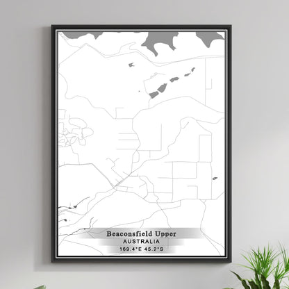 ROAD MAP OF BEACONSFIELD UPPER, AUSTRALIA BY MAPBAKES