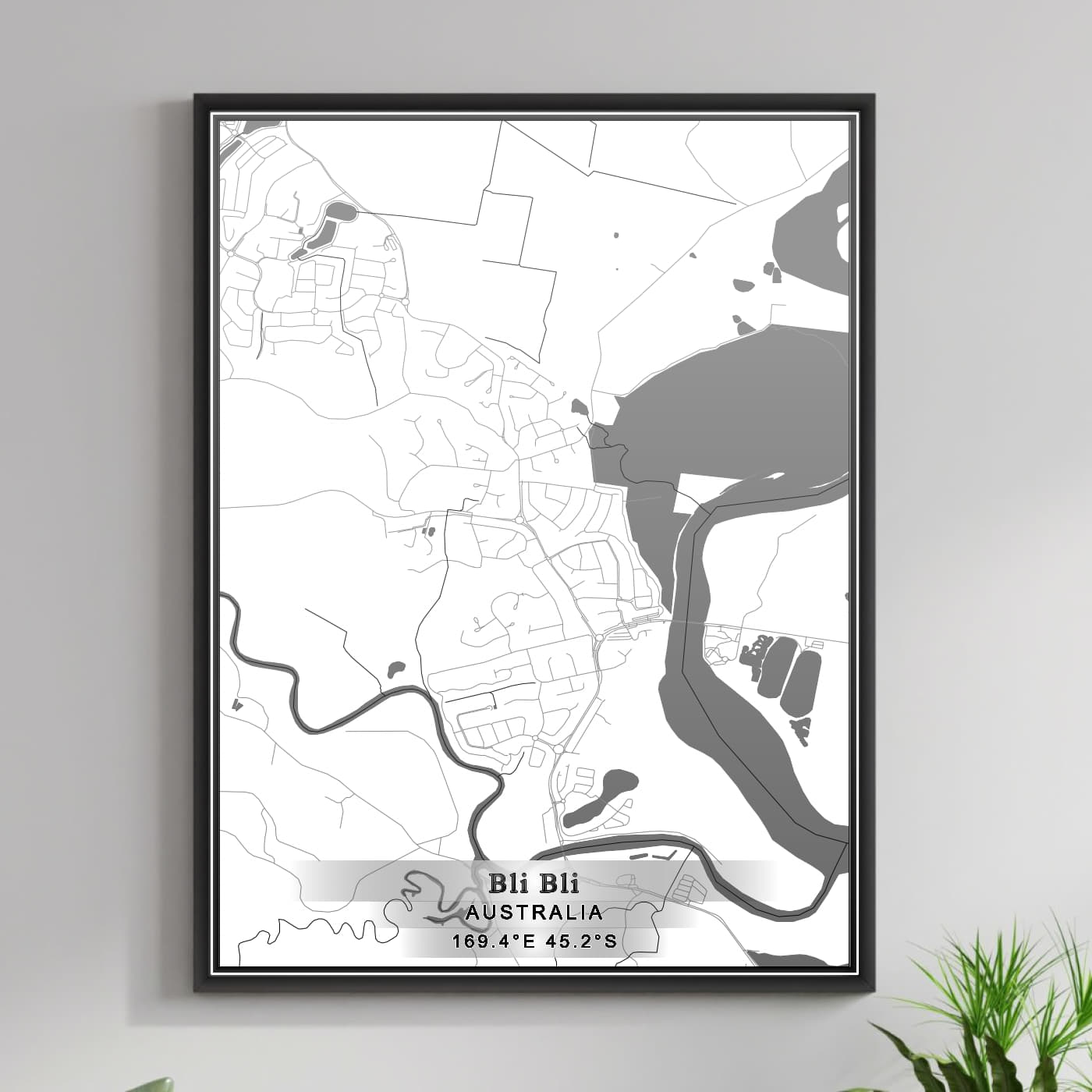 ROAD MAP OF BLI BLI, AUSTRALIA BY MAPBAKES