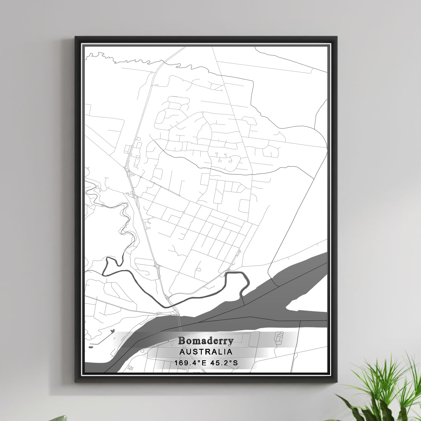 ROAD MAP OF BOMADERRY, AUSTRALIA BY MAPBAKES