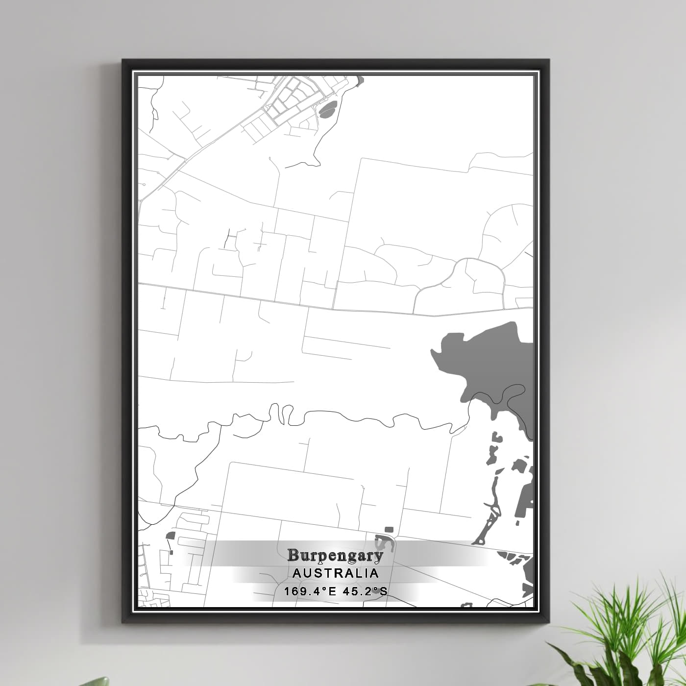 ROAD MAP OF BURPENGARY, AUSTRALIA BY MAPBAKES