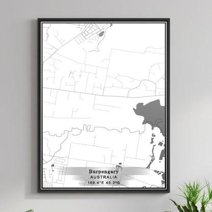 ROAD MAP OF BURPENGARY, AUSTRALIA BY MAPBAKES