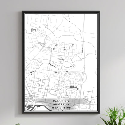 ROAD MAP OF CABOOLTURE, AUSTRALIA BY MAPBAKES