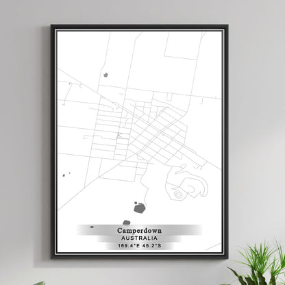 ROAD MAP OF CAMPERDOWN, AUSTRALIA BY MAPBAKES