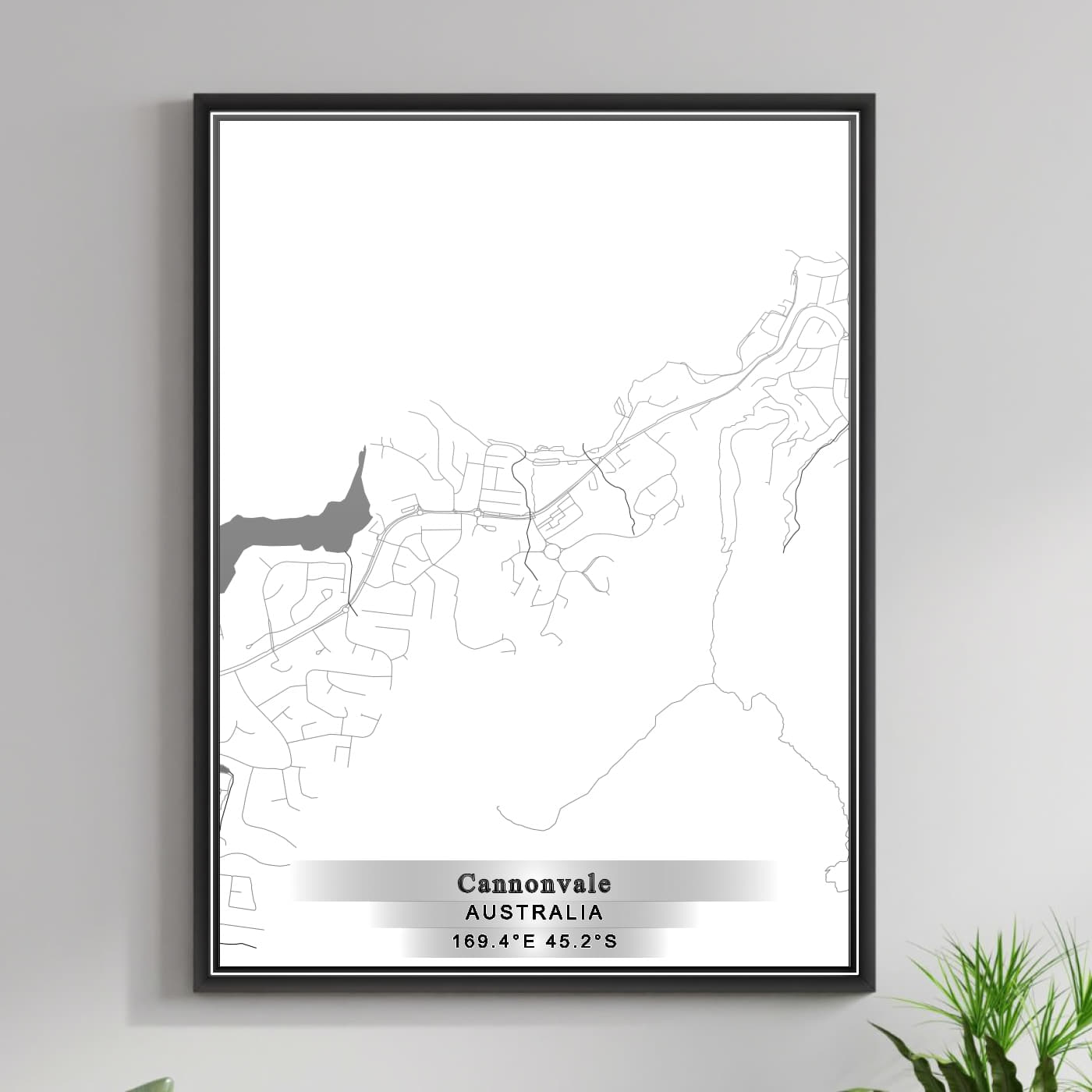 ROAD MAP OF CANNONVALE, AUSTRALIA BY MAPBAKES