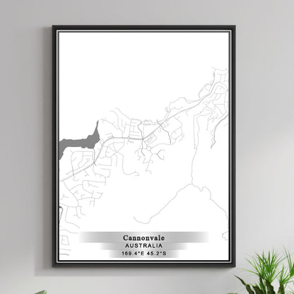 ROAD MAP OF CANNONVALE, AUSTRALIA BY MAPBAKES