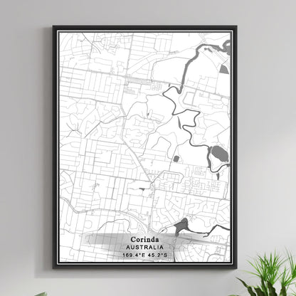 ROAD MAP OF CORINDA, AUSTRALIA BY MAPBAKES