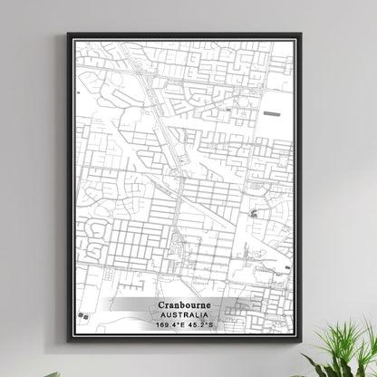 ROAD MAP OF CRANBOURNE, AUSTRALIA BY MAPBAKES