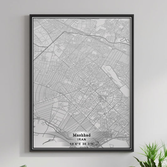 ROAD MAP OF MASHHAD, IRAN BY MAPBAKES
