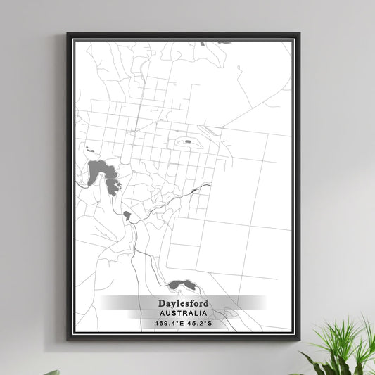 ROAD MAP OF DAYLESFORD, AUSTRALIA BY MAPBAKES