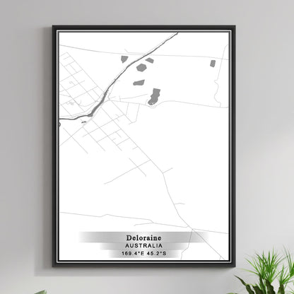 ROAD MAP OF DELORAINE, AUSTRALIA BY MAPBAKES