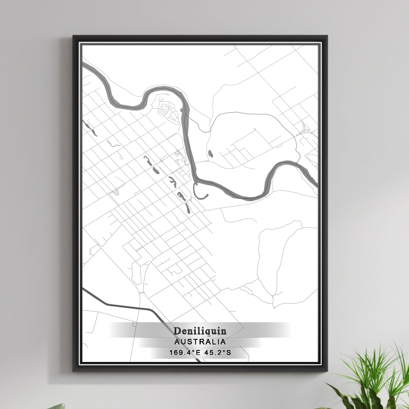 ROAD MAP OF DENILIQUIN, AUSTRALIA BY MAPBAKES