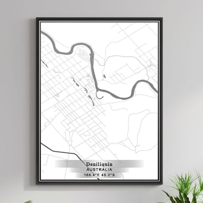 ROAD MAP OF DENILIQUIN, AUSTRALIA BY MAPBAKES