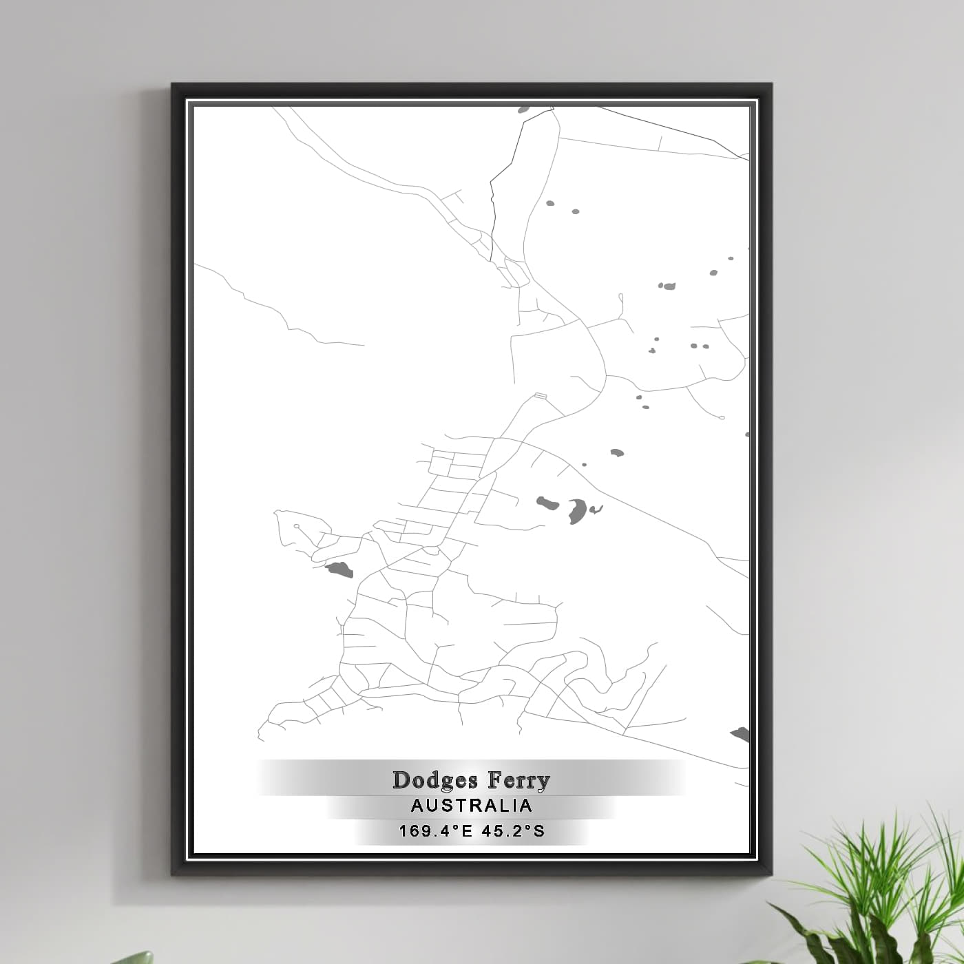 ROAD MAP OF DODGES FERRY, AUSTRALIA BY MAPBAKES