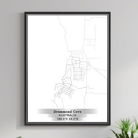 ROAD MAP OF DRUMMOND COVE, AUSTRALIA BY MAPBAKES