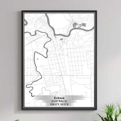 ROAD MAP OF ECHUCA, AUSTRALIA BY MAPBAKES