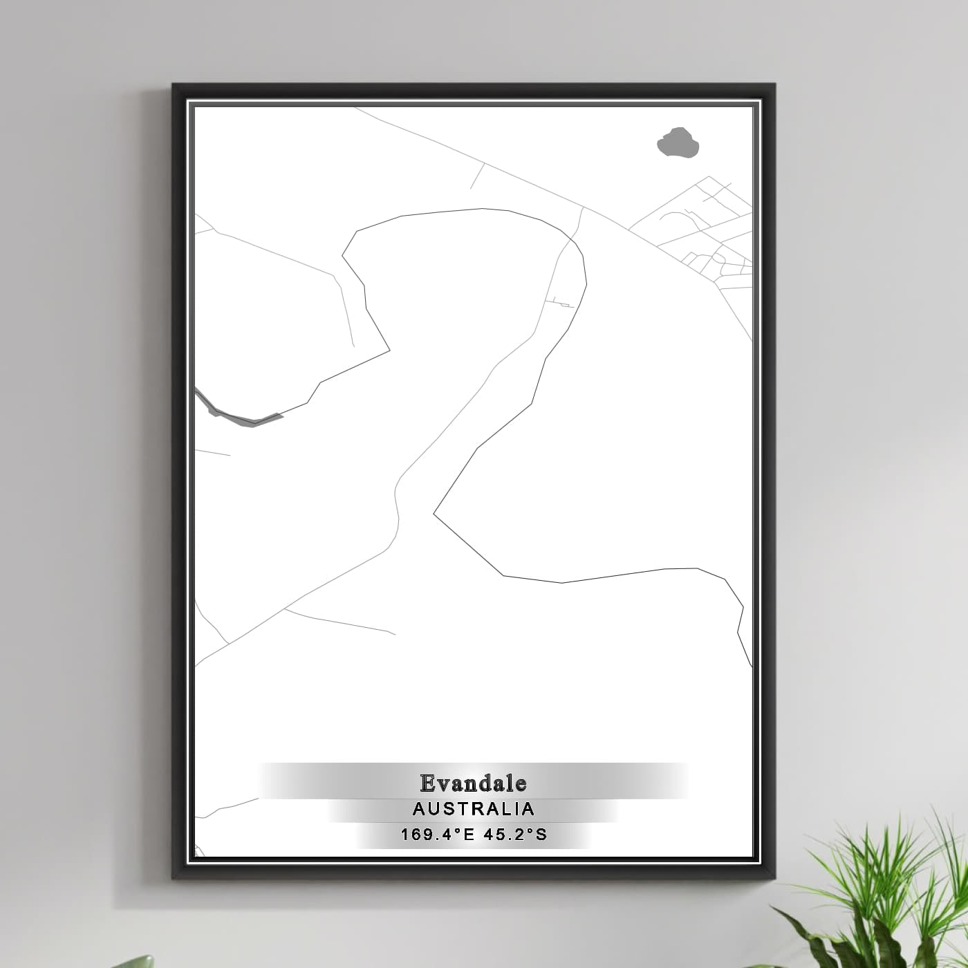 ROAD MAP OF EVANDALE, AUSTRALIA BY MAPBAKES