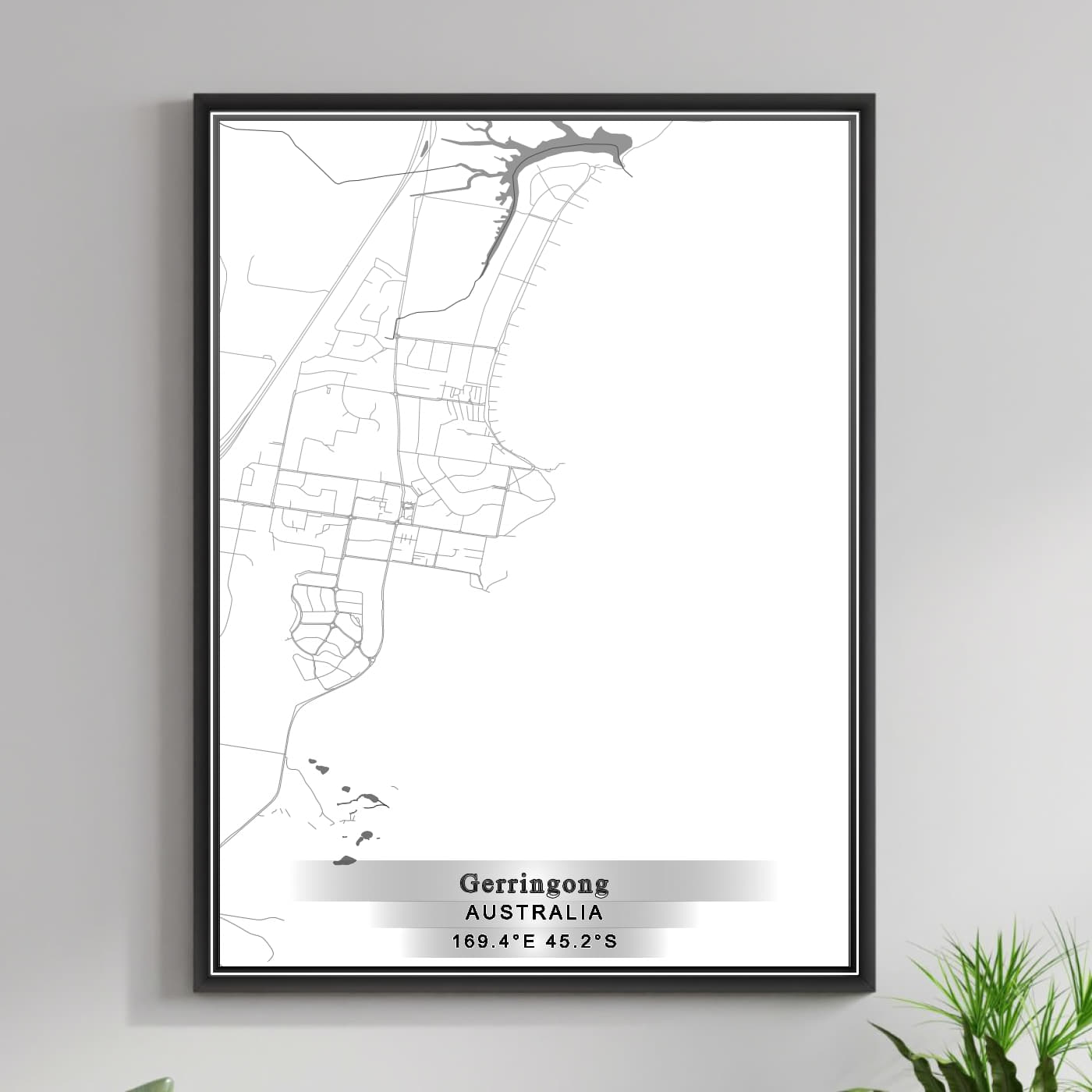 ROAD MAP OF GERRINGONG, AUSTRALIA BY MAPBAKES