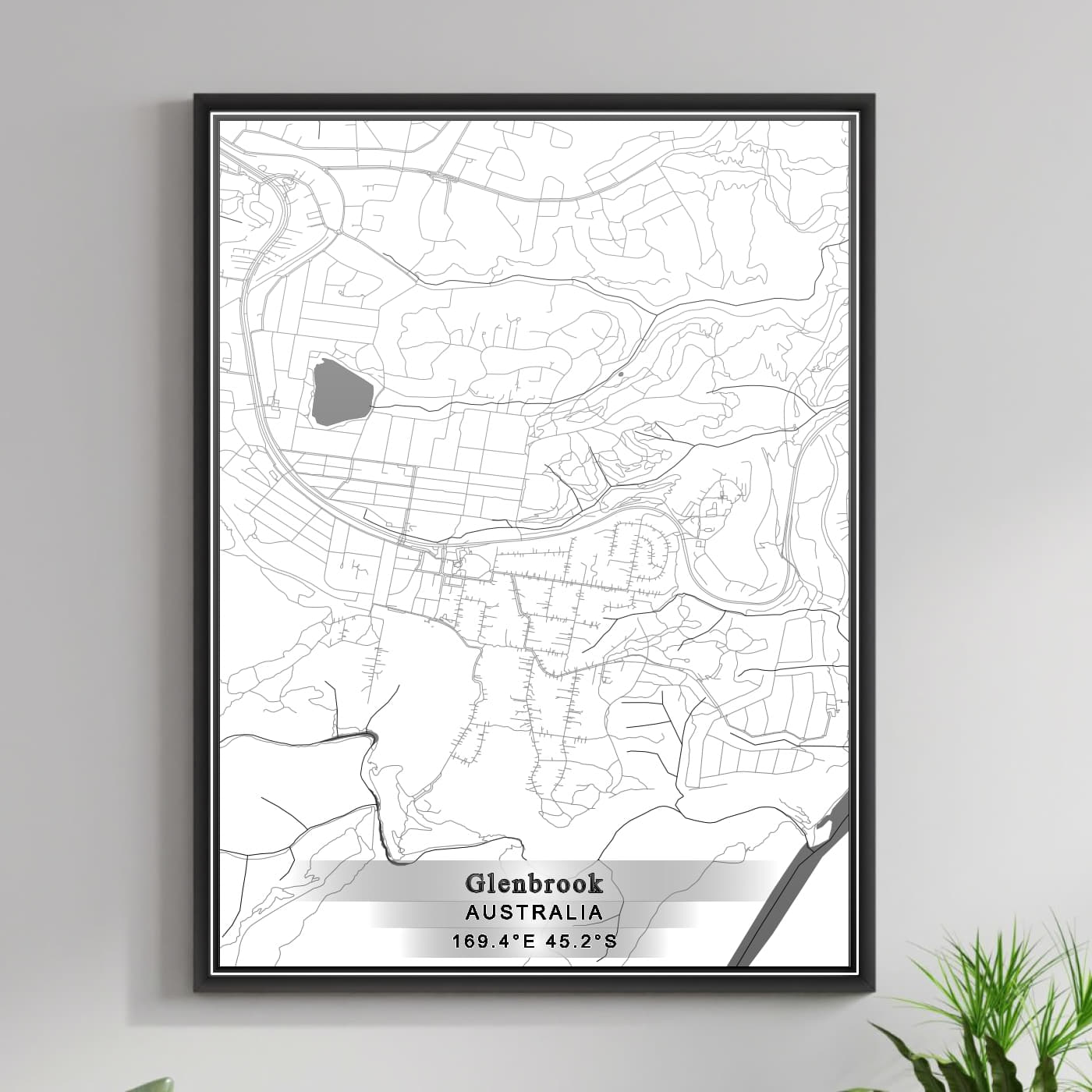 ROAD MAP OF GLENBROOK, AUSTRALIA BY MAPBAKES