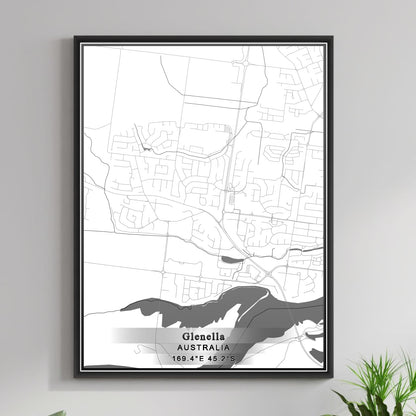 ROAD MAP OF GLENELLA, AUSTRALIA BY MAPBAKES